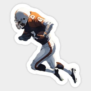 Gridiron Football Player Sticker